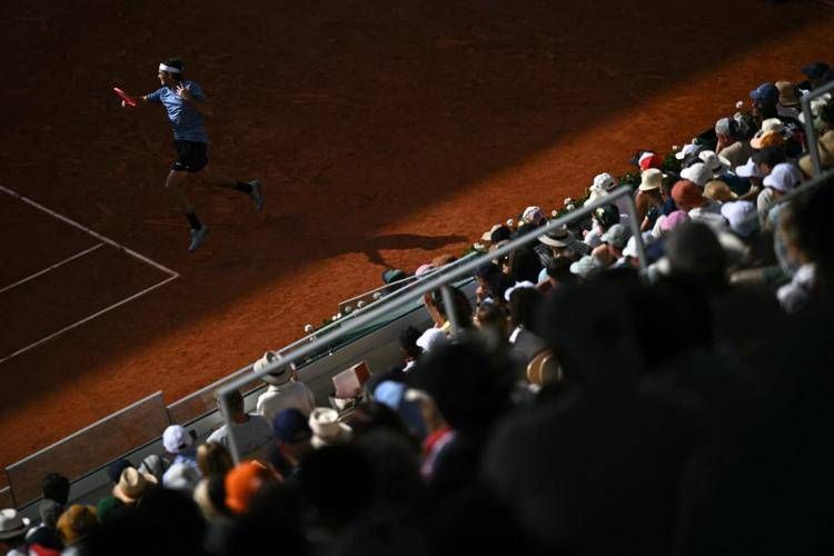 Gli spalti al Roland Garros - Afp