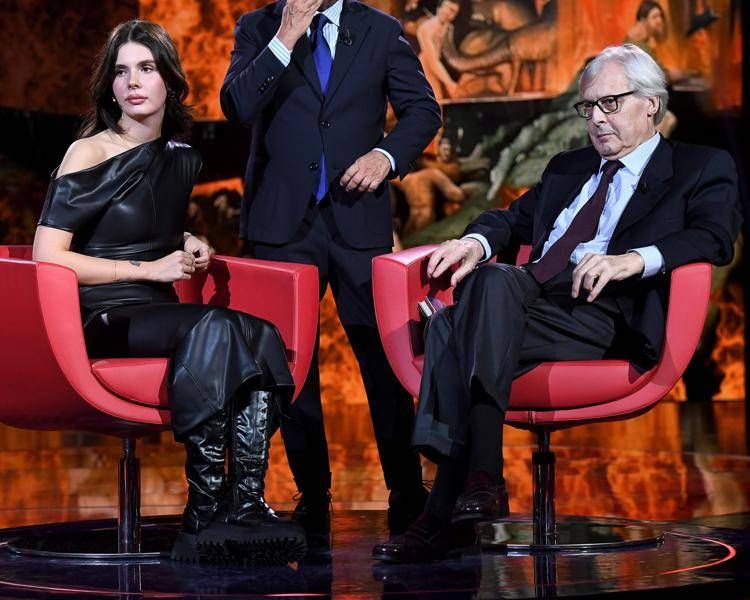 Evelina Sgarbi, Vittorio Sgarbi - fotogramma/ipa