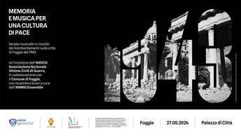 A Foggia 'Memoria e musica per una cultura di pace', serata per ricordare vittime civili dei bombardamenti del '43