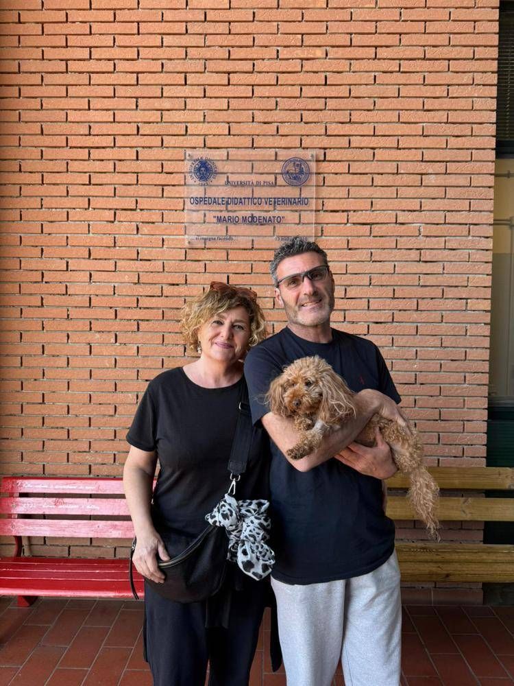 (Buddy con i prorpietari - ufficio stampa Unipi)