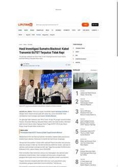 Indonesia: Indagine sul blackout di Sumatra esclude sabotaggio, si ipotizzano guasti tecnici e maltempo