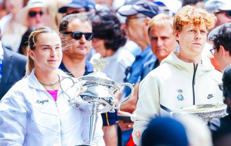 Aryna Sabalenka e Jannik Sinner - IPA