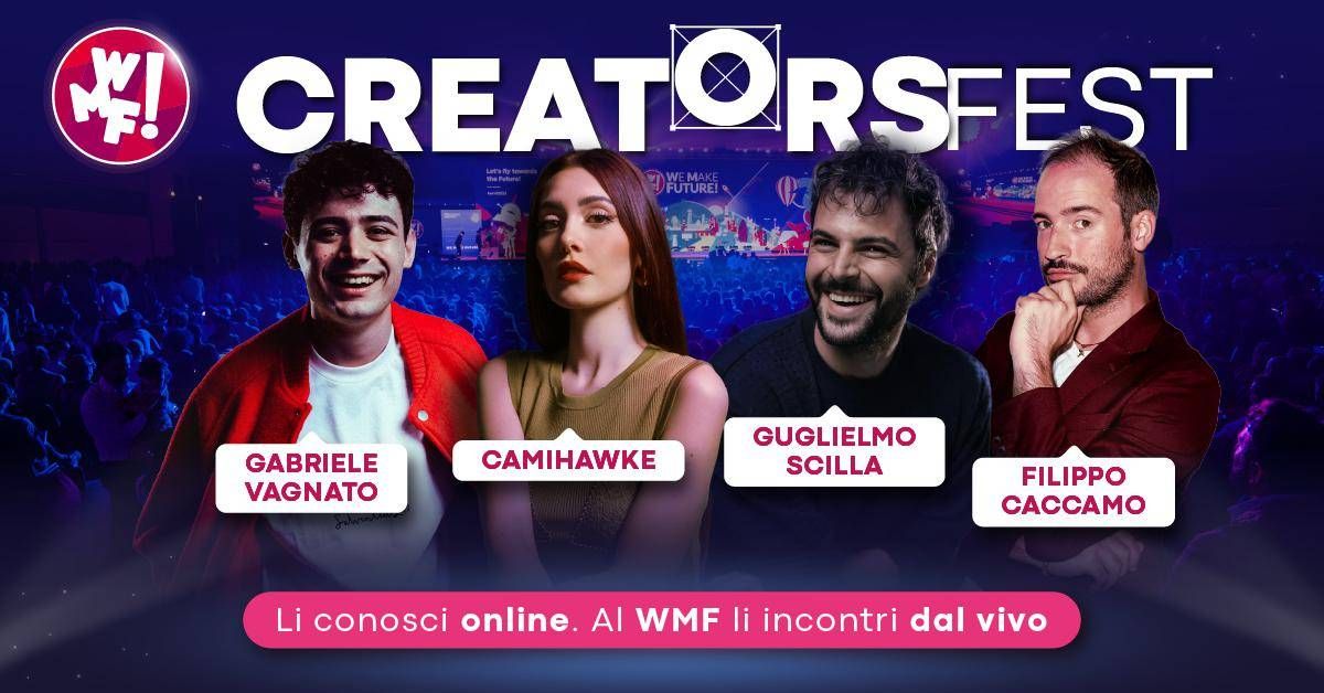 Awed, Camihawke e Gabriele Vagnato al Creators Fest del WMF