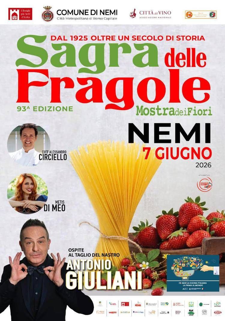 Nemi, oltre un secolo di storia con la Sagra delle Fragole e Mostra dei Fiori