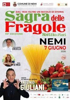 Nemi, oltre un secolo di storia con la Sagra delle Fragole e Mostra dei Fiori