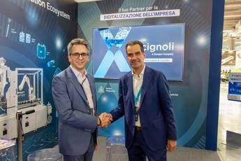 Floriano Masoero Presidente Siemens Italia e Daniele Lucchetta Direttore Commerciale Cignoli a Sonepar Company - (Foto Sonepar)