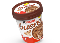 Ferrero cresce nel mondo del gelato, debutta Kinder Bueno disponibile in vaschetta