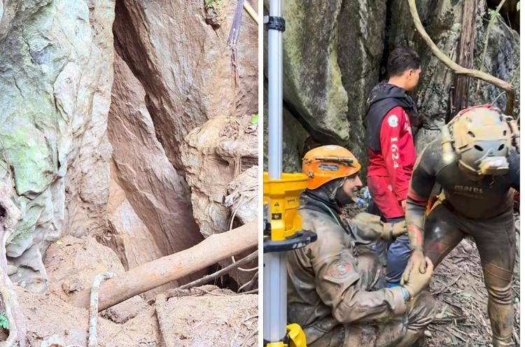 Soccorsi in una grotta in Laos - (Facebook)