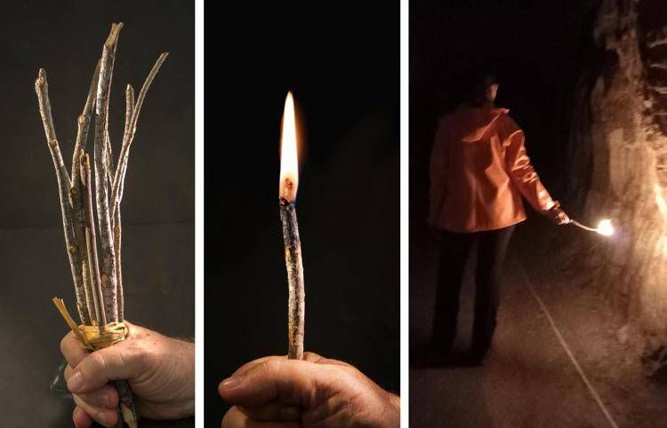 Piccoli rami di pino come torce, così gli uomini del Paleolitico illuminavano le caverne