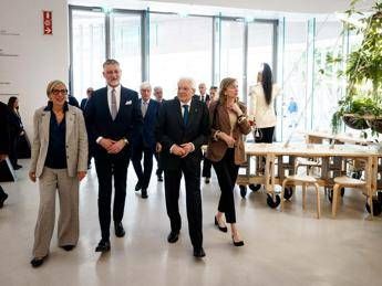 da sinistra: Maria Emanuela Bruni, presidente della Fondazione; Alessandro Giuli, ministro della Cultura; Sergio Mattarella, presidente della Repubblicada sinistra: Maria Emanuela Bruni, presidente della Fondazione; Alessandro Giuli, ministro della Cultura; Sergio Mattarella, presidente della Repubblicada sinistra: Maria Emanuela Bruni, presidente della Fondazione; Alessandro Giuli, ministro della Cultura; Sergio Mattarella, presidente della Repubblica