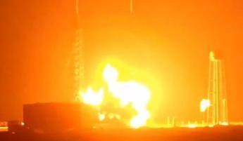 L'esplosione del razzo di Blue Origin - @NASASpaceflight /X