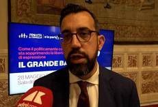 Jacopo Coghe, portavoce e vicepresidente di Pro Vita e Famiglia - (Foto Adnkronos)