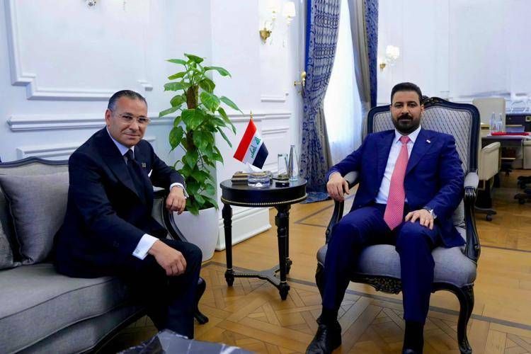 Kamel Ghribi (Gsd) con il Primo ministro dell'Iraq Ali al-Zaidi