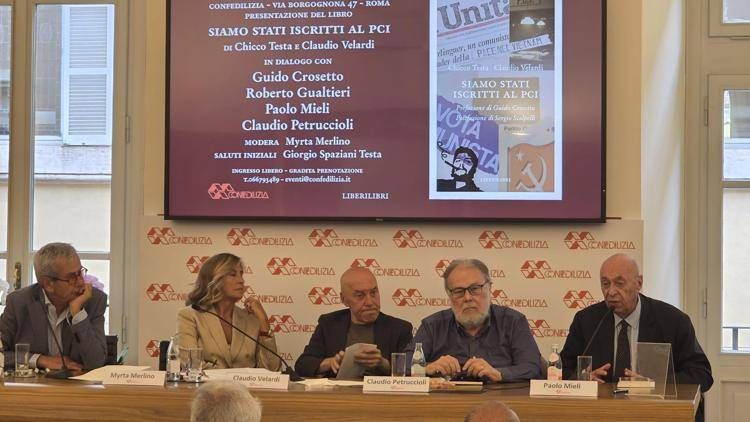 Chicco Testa, Myrta Merlino, Claudio Velardi, Claudio Petruccioli, Paolo Mieli