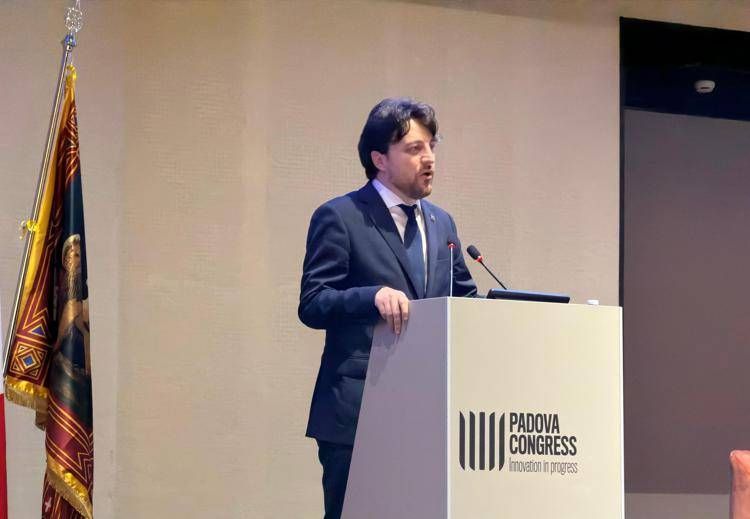 Alberto Stefani alla presentazione di Venexus - (Foto Ufficio stampa)