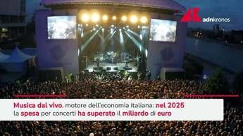 Musica dal vivo motore per l'economia italiana: spesi oltre 1 miliardo di euro nel 2025
