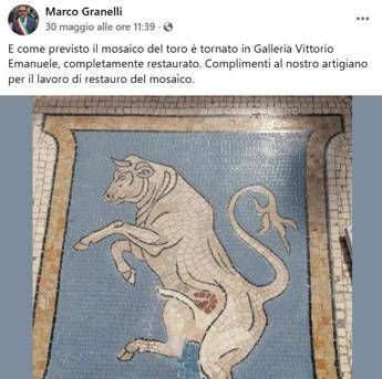 "Ma i testicoli dove sono?", sui social è polemica per il restauro del toro in Galleria a Milano
