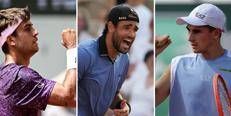 Cobolli, Berrettini e Arnaldi - (Afp)