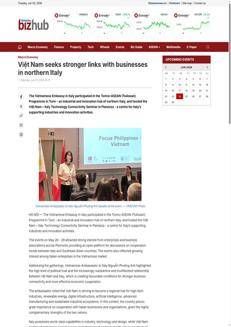 Vietnam: L'Ambasciata vietnamita in Italia rafforza i legami tecnologici ed economici con il Piemonte