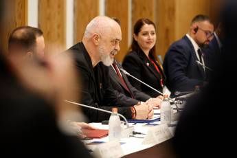 Il primo ministro albanese Edi Rama
 - Fotogramma/Ipa