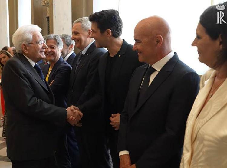 Mattarella saluta artisti e sportivi 