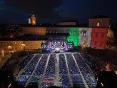 La festa in piazza al Quirinale