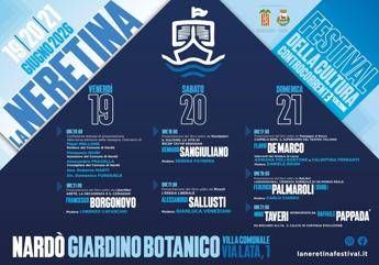 Festival, dal 19 al 21 giugno a Nardò terza edizione La Neretina, tra gli ospiti Sangiuliano, Osho e Poli Bortone