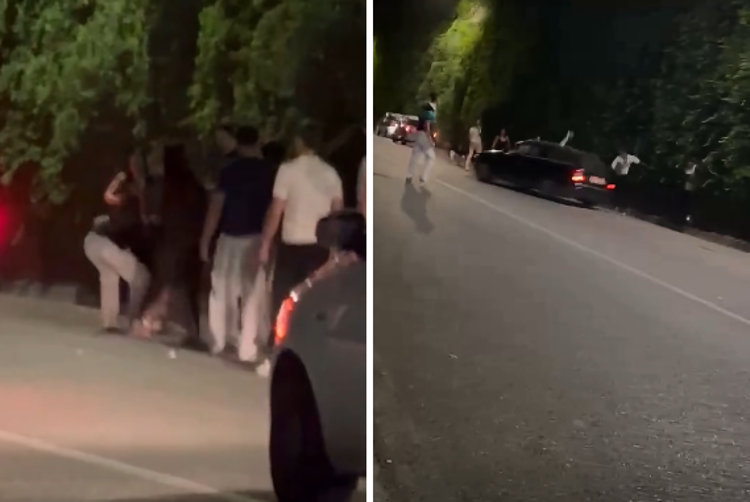 Auto su giovani - Video da Facebook