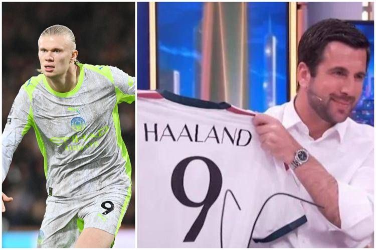 Erling Haaland e l'annuncio di Riquelme - Ipa/Fotogramma e X
