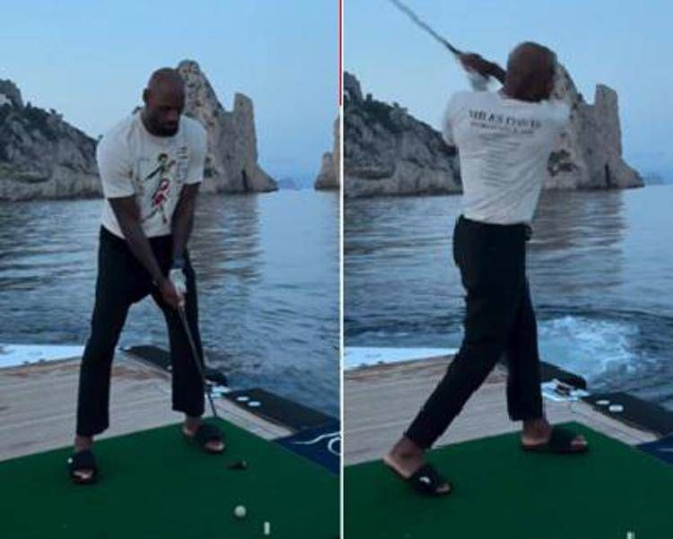 LeBron James golfista a Capri - (Instagram)