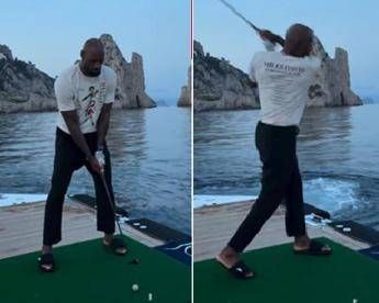 LeBron James versione golfista a Capri, le vacanze italiane della superstar