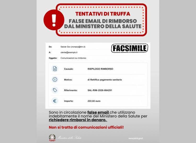 La mail truffa - Ministero della Salute