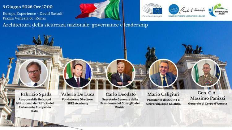 Formazione, alla Spes academy la lectio magistralis di Carlo Deodato su 'Architettura della sicurezza nazionale'