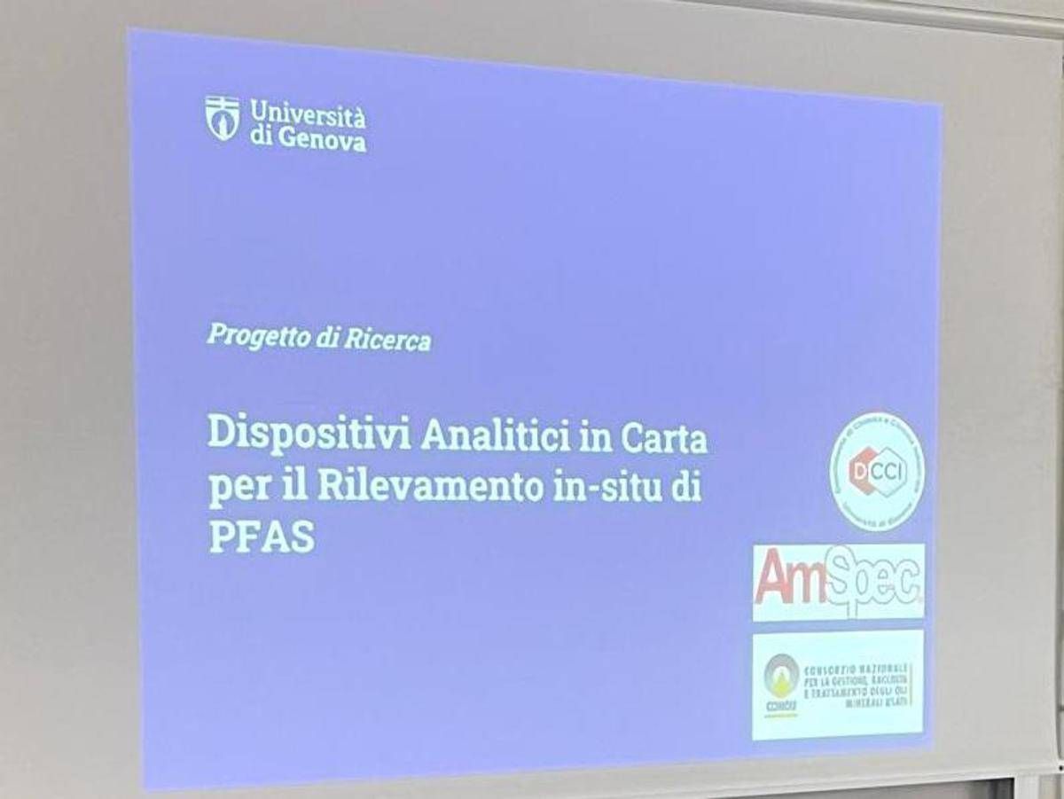 Presentato progetto per rilevamento rapido Pfas