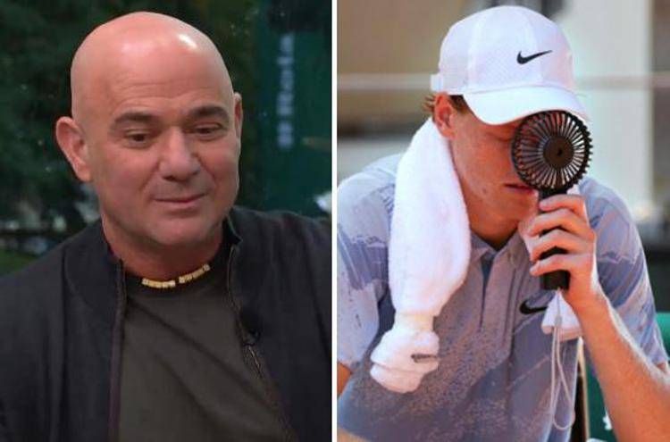 Agassi e Sinner - (Afp)