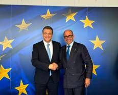 Marcello Di Caterina e Apostolos Tzitzikostas - (foto ufficio stampa)