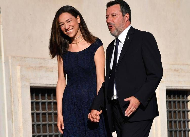 Francesca Verdini e Matteo Salvini - Fotogramma Ipa