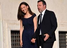 Francesca Verdini e Matteo Salvini - Fotogramma Ipa