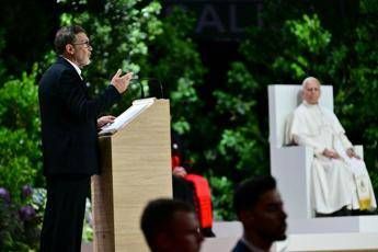 L'attore Antonio Banderas e Papa Leone XIV  - Afp