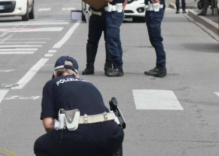 Rilievi dopo un incidente - Fotogramma Ipa