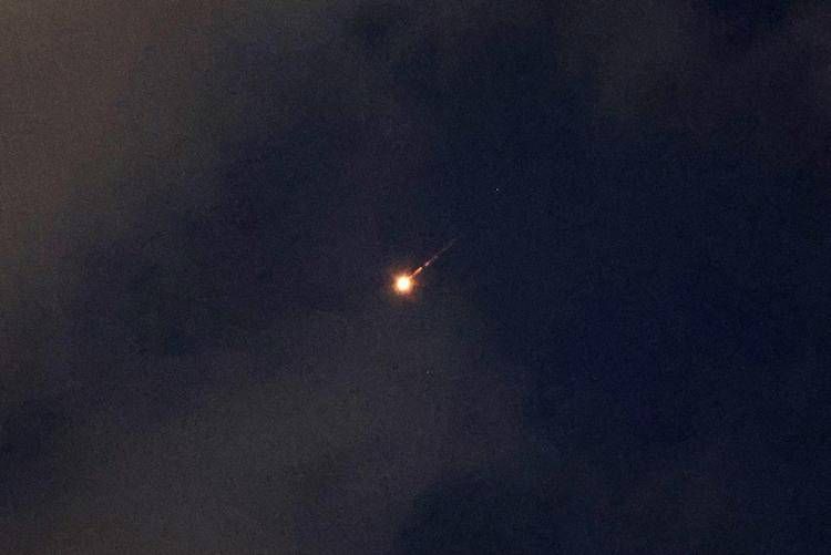 Missile iraniano su Israele - Afp