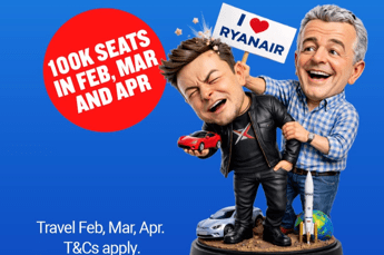 La pubblicità di Ryanair lanciata dopo il litigio O'Leary-Musk  - @ryanair/instagram