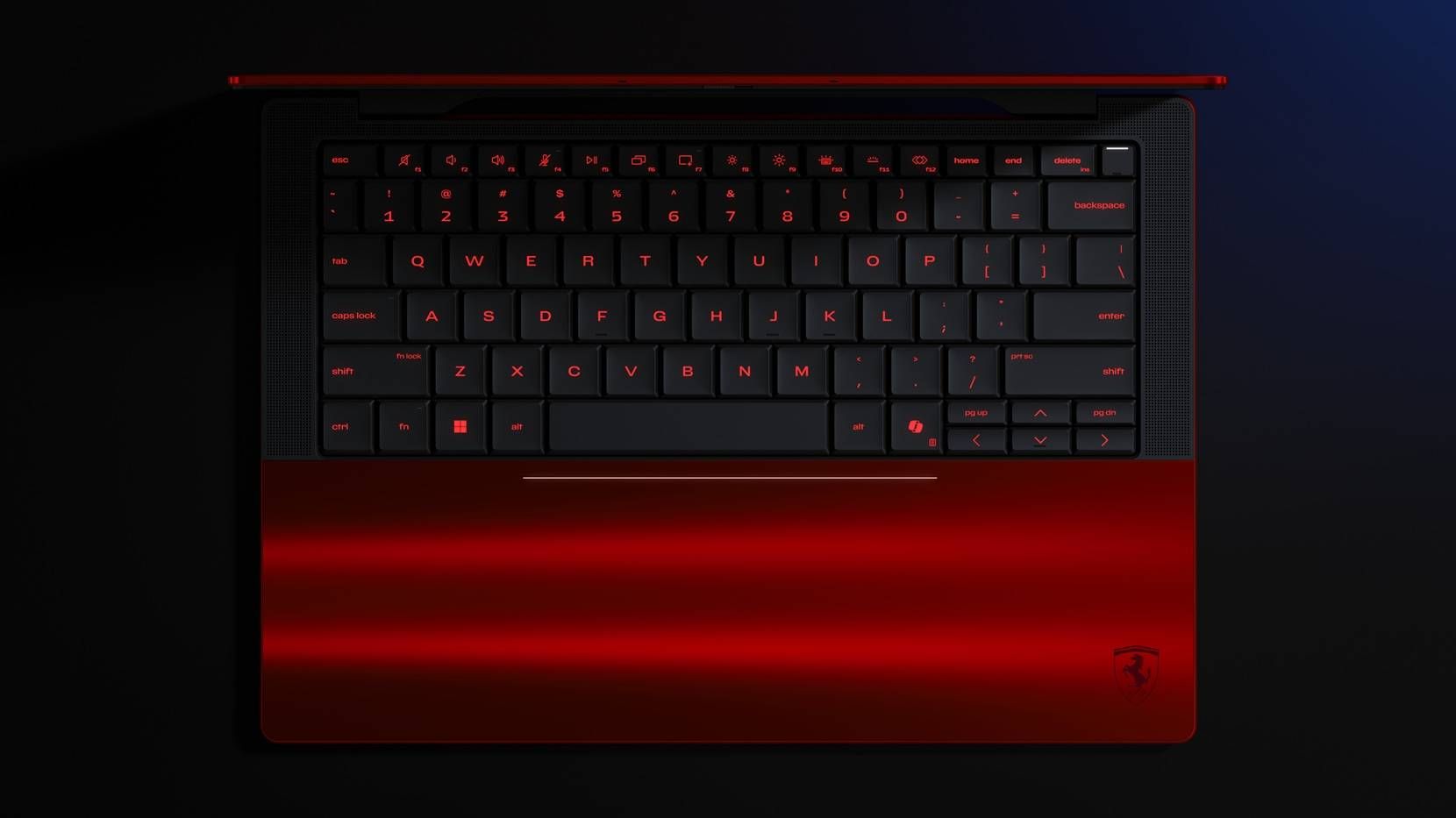 hp limited edition scuderia ferrari ai pc topdown