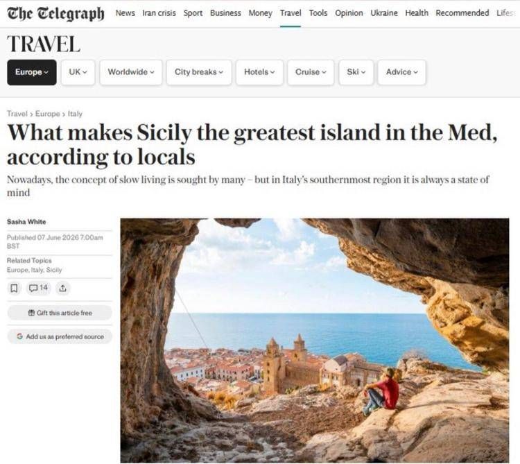 L'articolo sulla Sicilia del Telegraph - The Telegraph