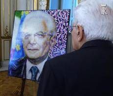 Arte, per la Giornata della Marina Militare donata a Mattarella opera 'MaMà’s President'