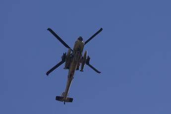 Un elicottero AH-64 Apache dell'Aeronautica Militare israeliana - (Afp)