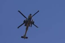 Un elicottero AH-64 Apache dell'Aeronautica Militare israeliana - (Afp)