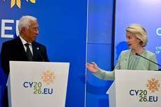 I presidenti Ue Antonio Costa e Ursula von der Leyen
 - Fotogramma/Ipa