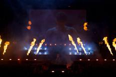 Achille Lauro allo Stadio Olimpico - Foto Adnkronos
