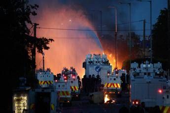 Scontri a Belfast - (Afp)
